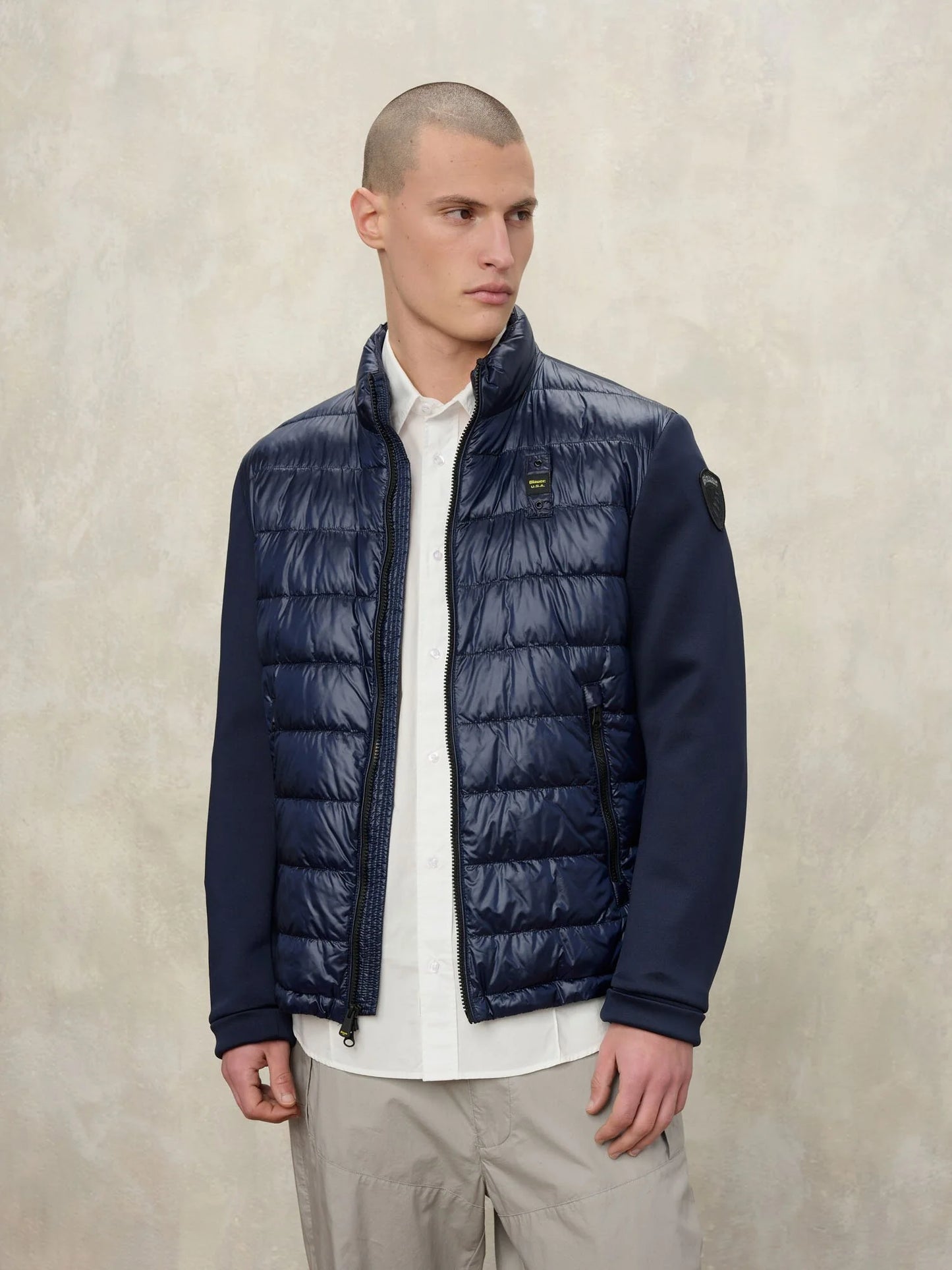 BLAUER GIACCA HEBRON CON MANICHE SCUBA 26SBLUC02207-007459 BLU