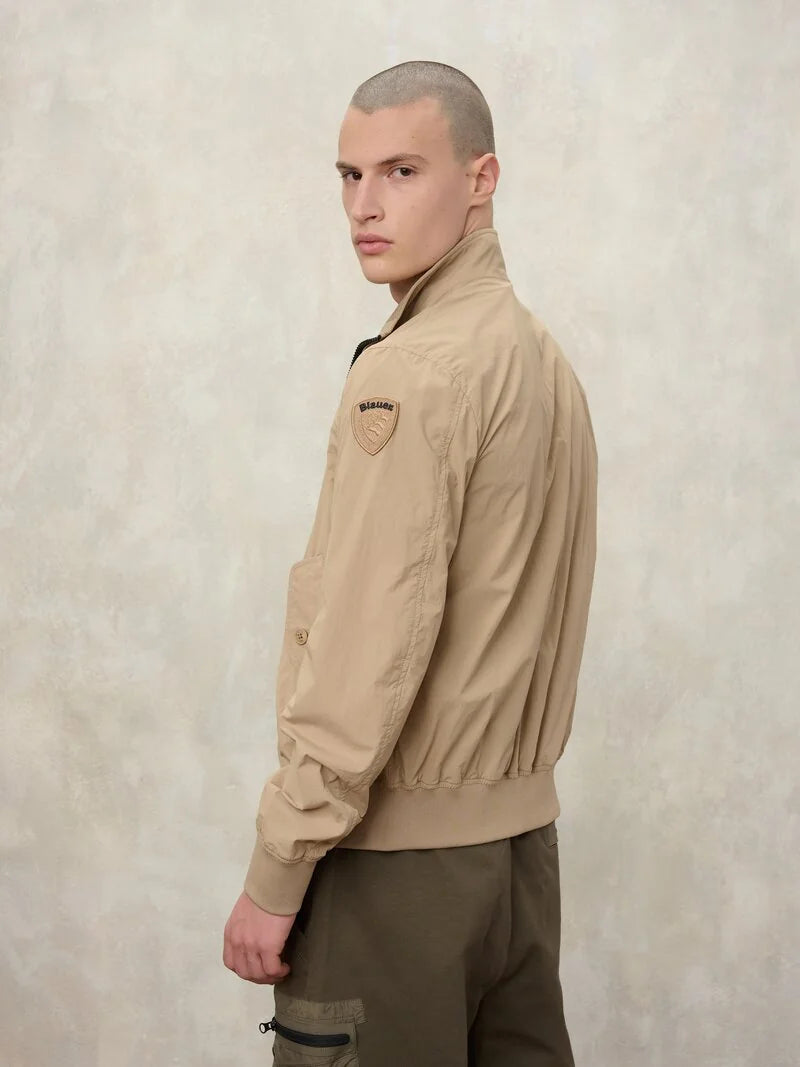 BLAUER BOMBER LEGGERO SFODERATO ALWIN 26SBLUC04201-007124 BEIGE