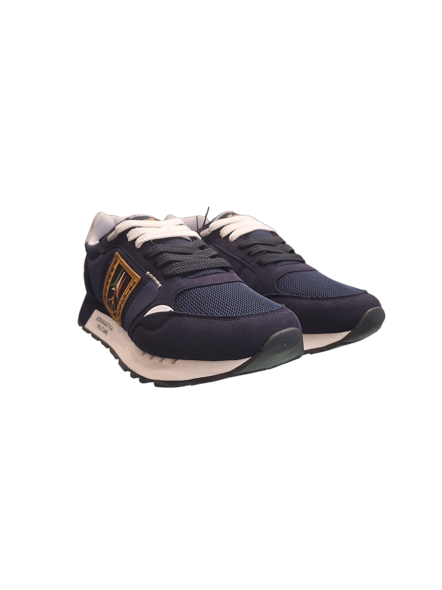 SCARPE UOMO AERONAUTICA MILITARE SNEAKERS RUNNIG FRECCE TRICOLORI BLU
