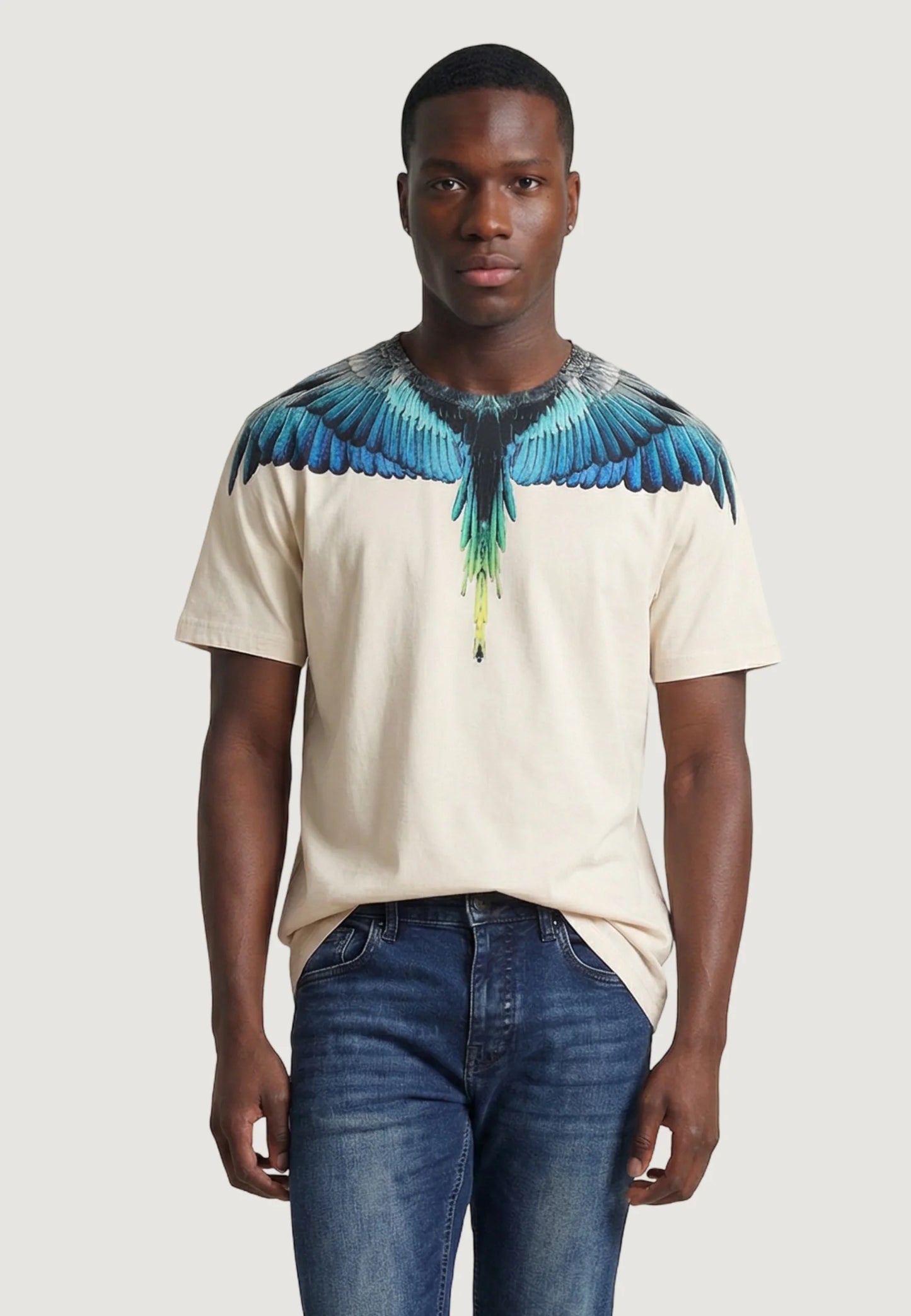 MARCELO BURLON T-SHIRT MEZZA MANICA COUNTY OF MILAN BIANCA