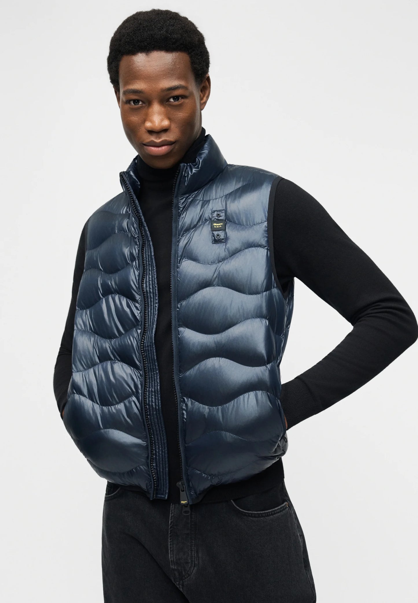 BLAUER SMANICATO AD ONDE DANNY 26SBLUX02184-005958 BLU