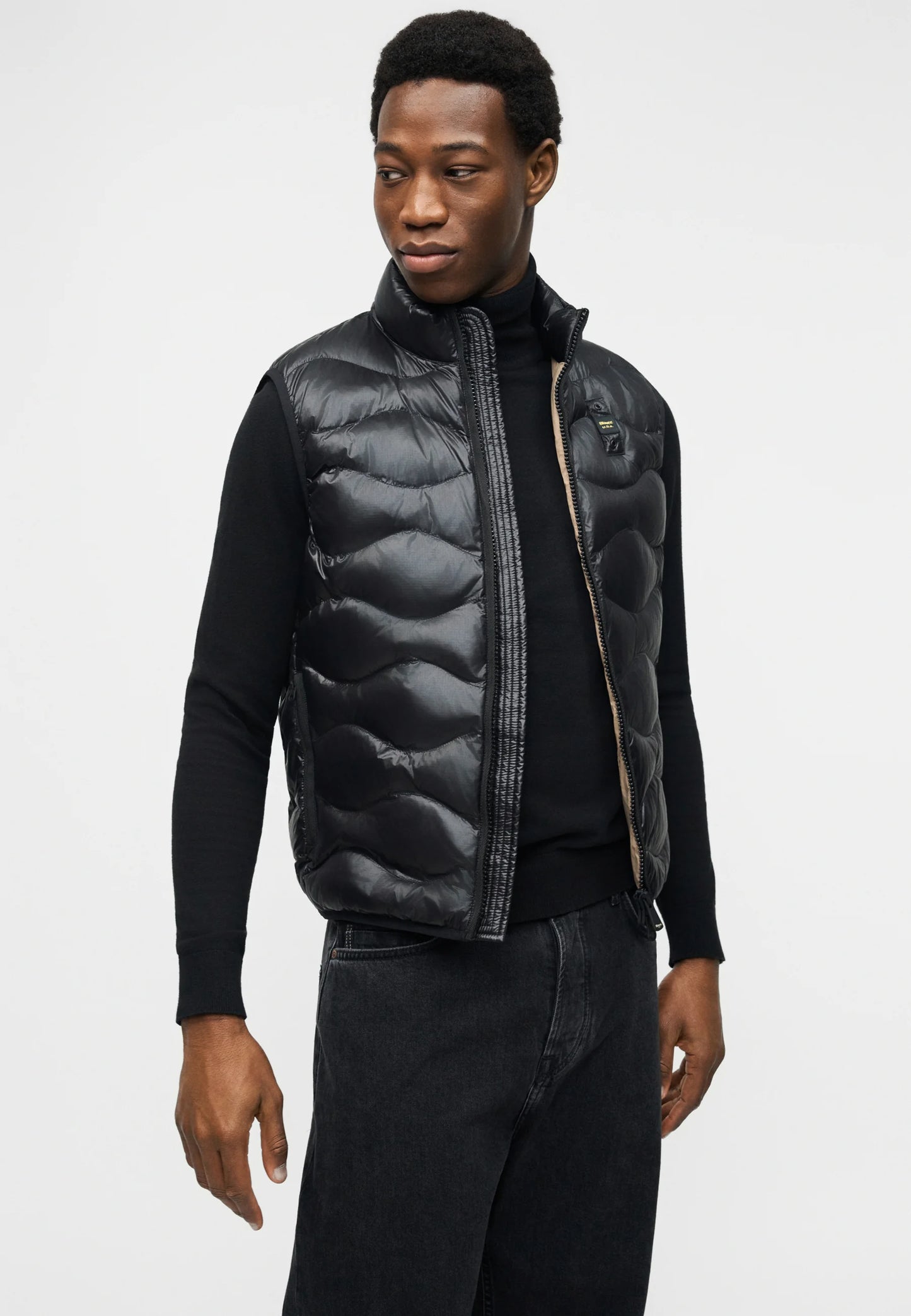 BLAUER SMANICATO AD ONDE DANNY 26SBLUX02184-005958 NERO