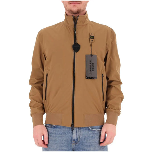 BLAUER BOMBER CON CUCITURE NASTRATE ANSON 26SBLUC11231-006787 NOCCIOLA