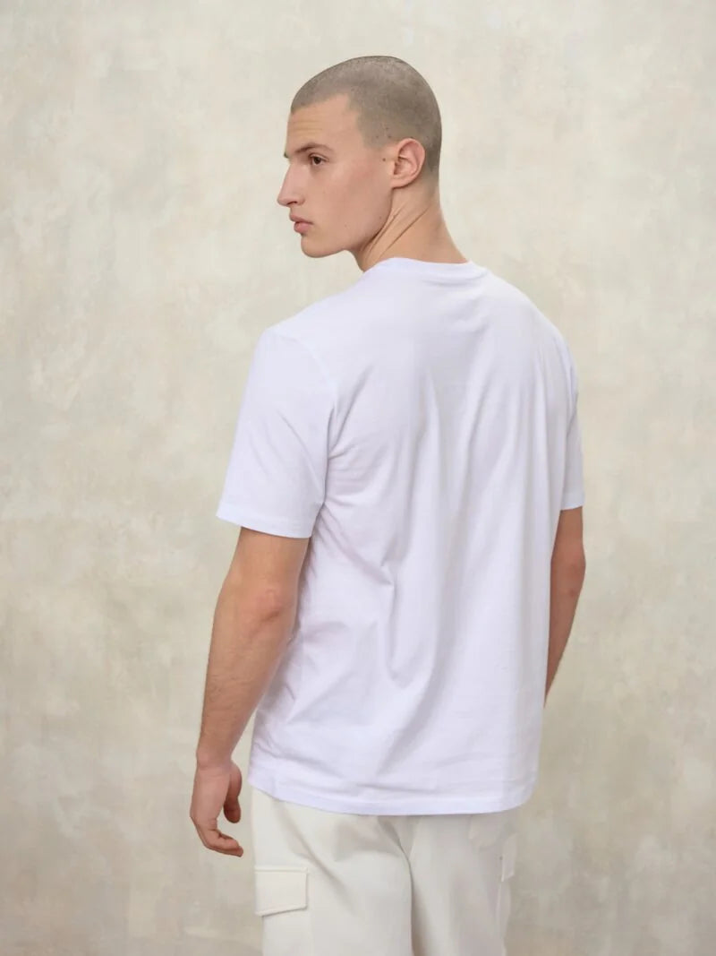 BLAUER T-SHIRT FAXON 2284-7480 MEZZA MANICA BIANCO