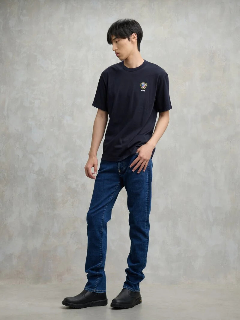 BLAUER T-SHIRT FAXON 2284-7480 MEZZA MANICA BLU