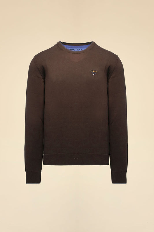 AERONAUTICA MILITARE MAGLIONCINO UOMO CON AQUILA RICAMATA 262MA163UL00506
