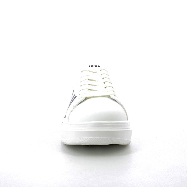 ICON SCARPE UOMO SNEAKERS PLATFORM CON LOGO BIANCO IC05714SU