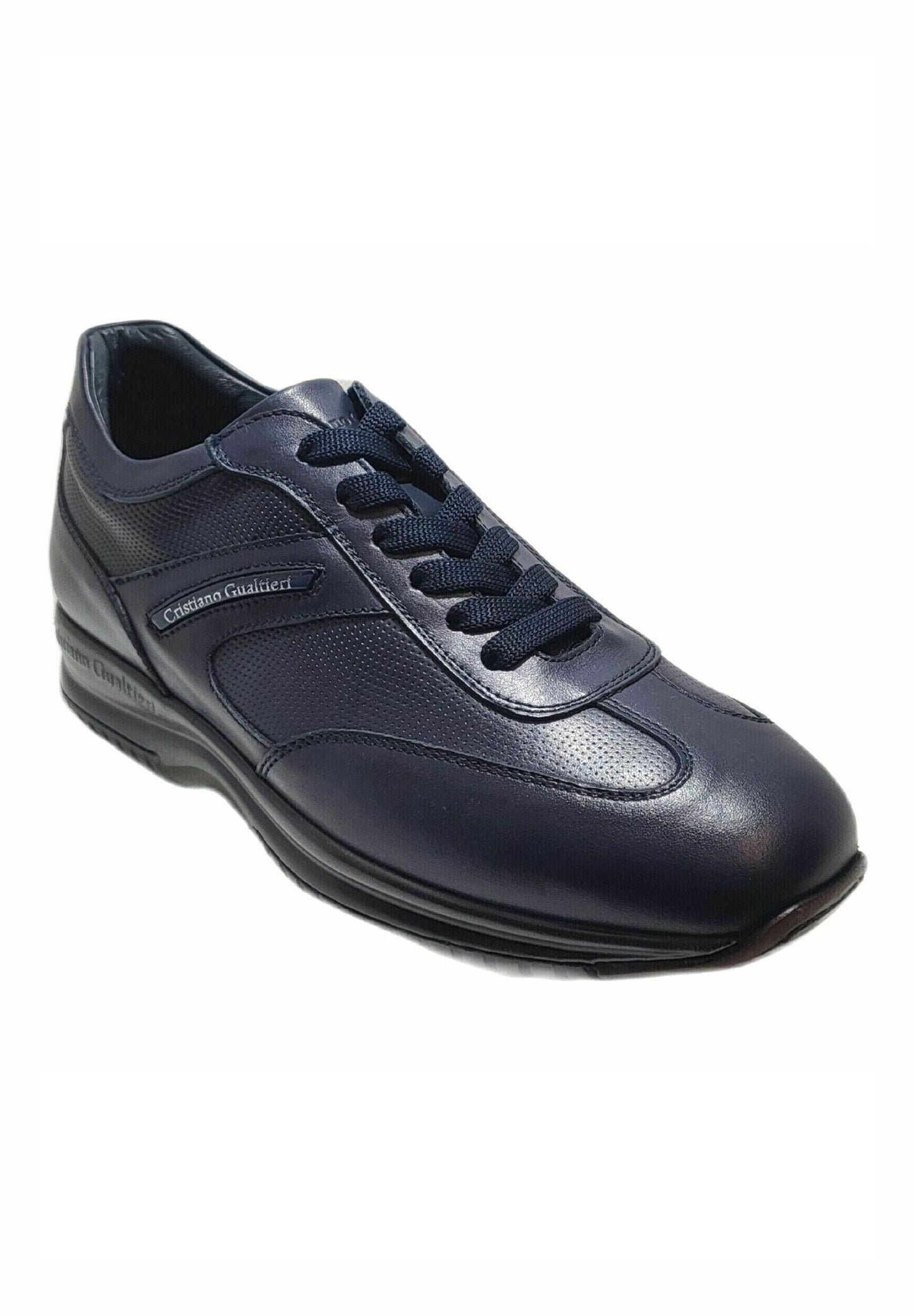 SCARPE CRISTIANO GUALTIERI BLU PELLE