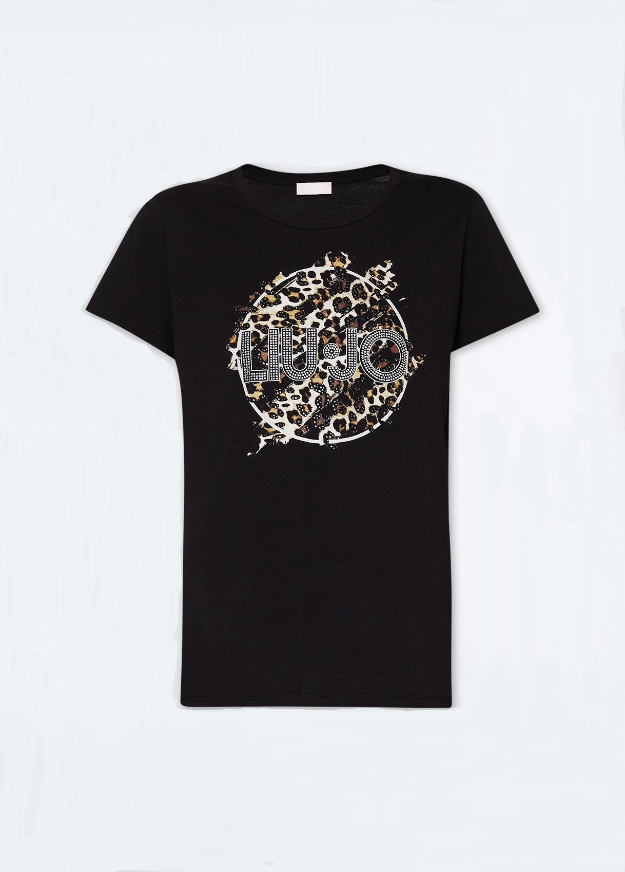 T-SHIRT DONNA LIU JO LOGO STRASS