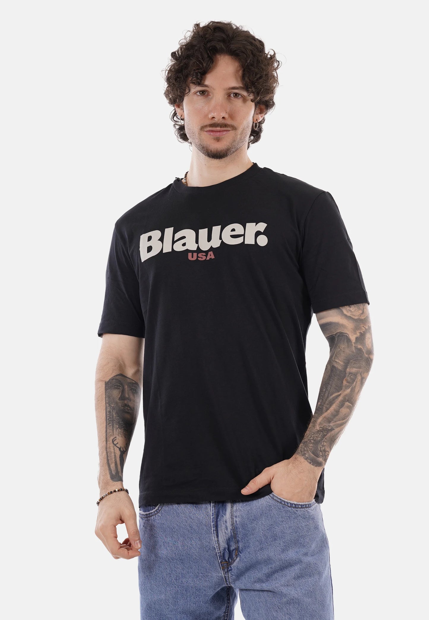 BLAUER T-SHIRT ERNST 2299-7439 MEZZA MANICA NERO 999
