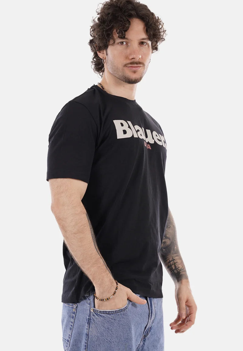 BLAUER T-SHIRT ERNST 2299-7439 MEZZA MANICA NERO 999