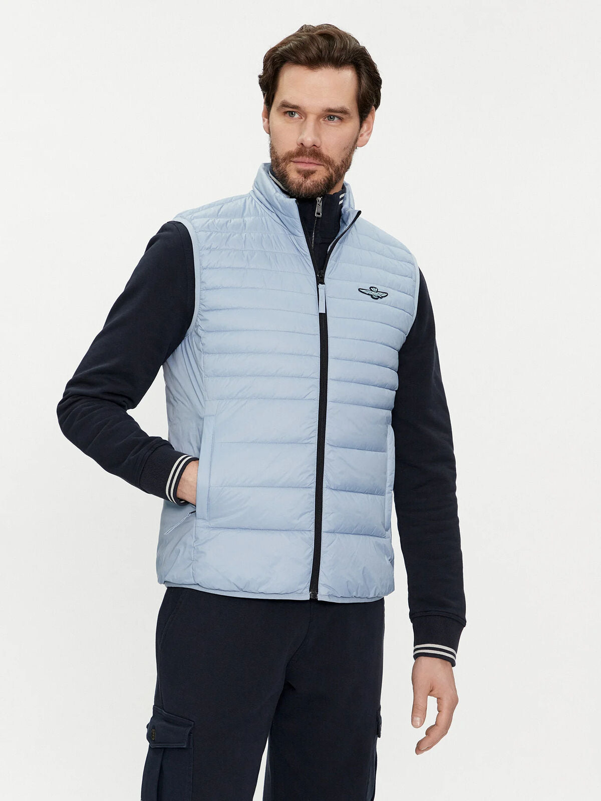 GILET SMANICATO AERONAUTICA MILITARE ULTRA LEGGERO