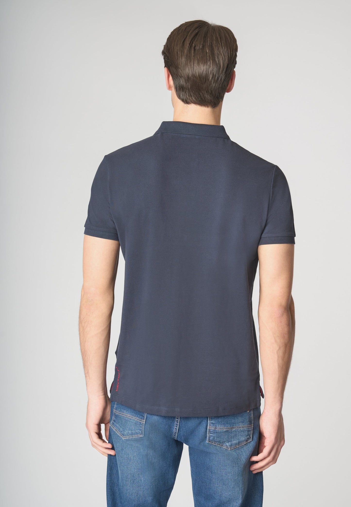 POLO UOMO US POLO ASSN IN COTONE PIQUET BLU