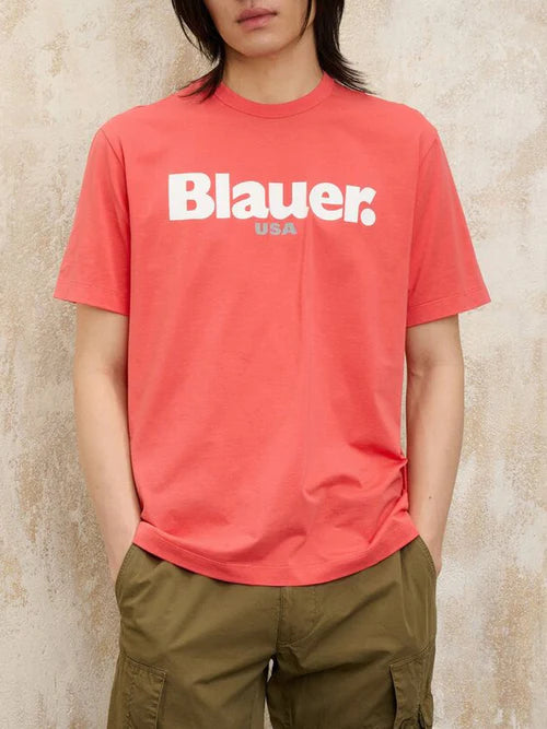 BLAUER T-SHIRT ERNST 2299-7439 MEZZA MANICA RUGGINE 586