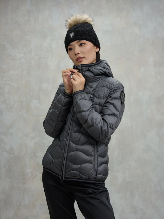 BLAUER PIUMINO AD ONDE CAMELIA 25WBLDC03095-006047 GRIGIO ANTRACITE 978