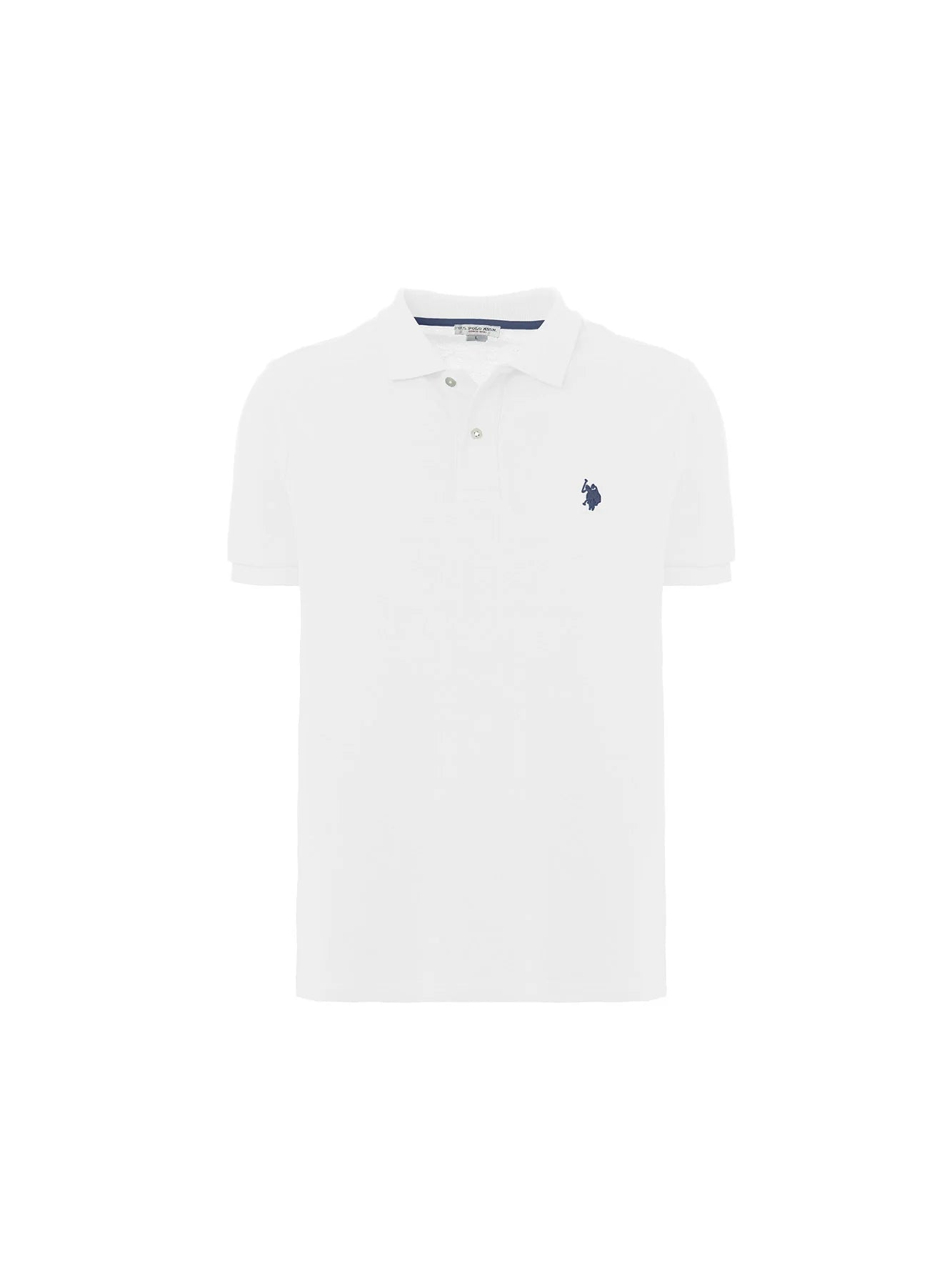 POLO UOMO US POLO ASSN IN COTONE PIQUET BIANCO