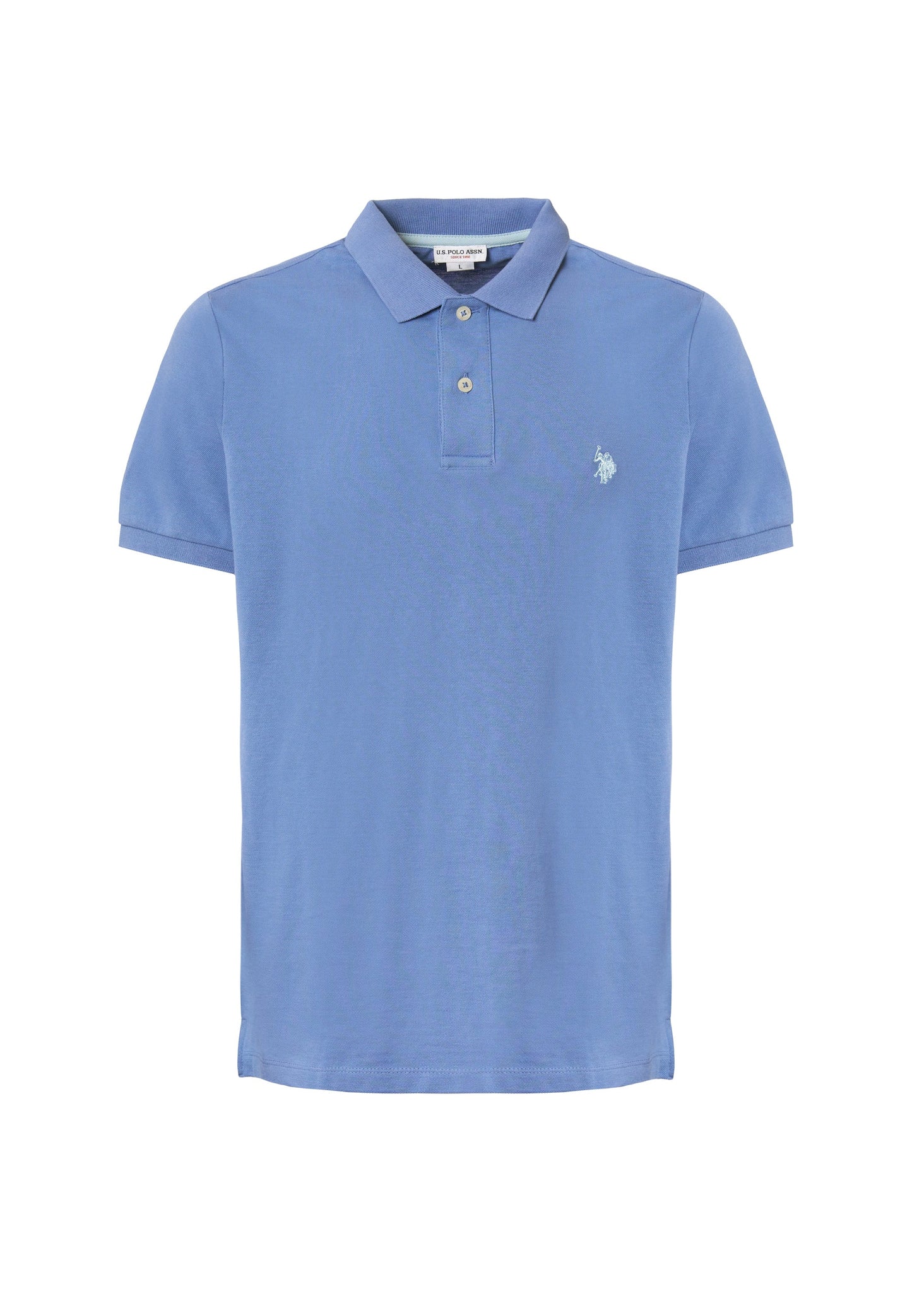 POLO UOMO US POLO ASSN IN COTONE PIQUET AZZURRO