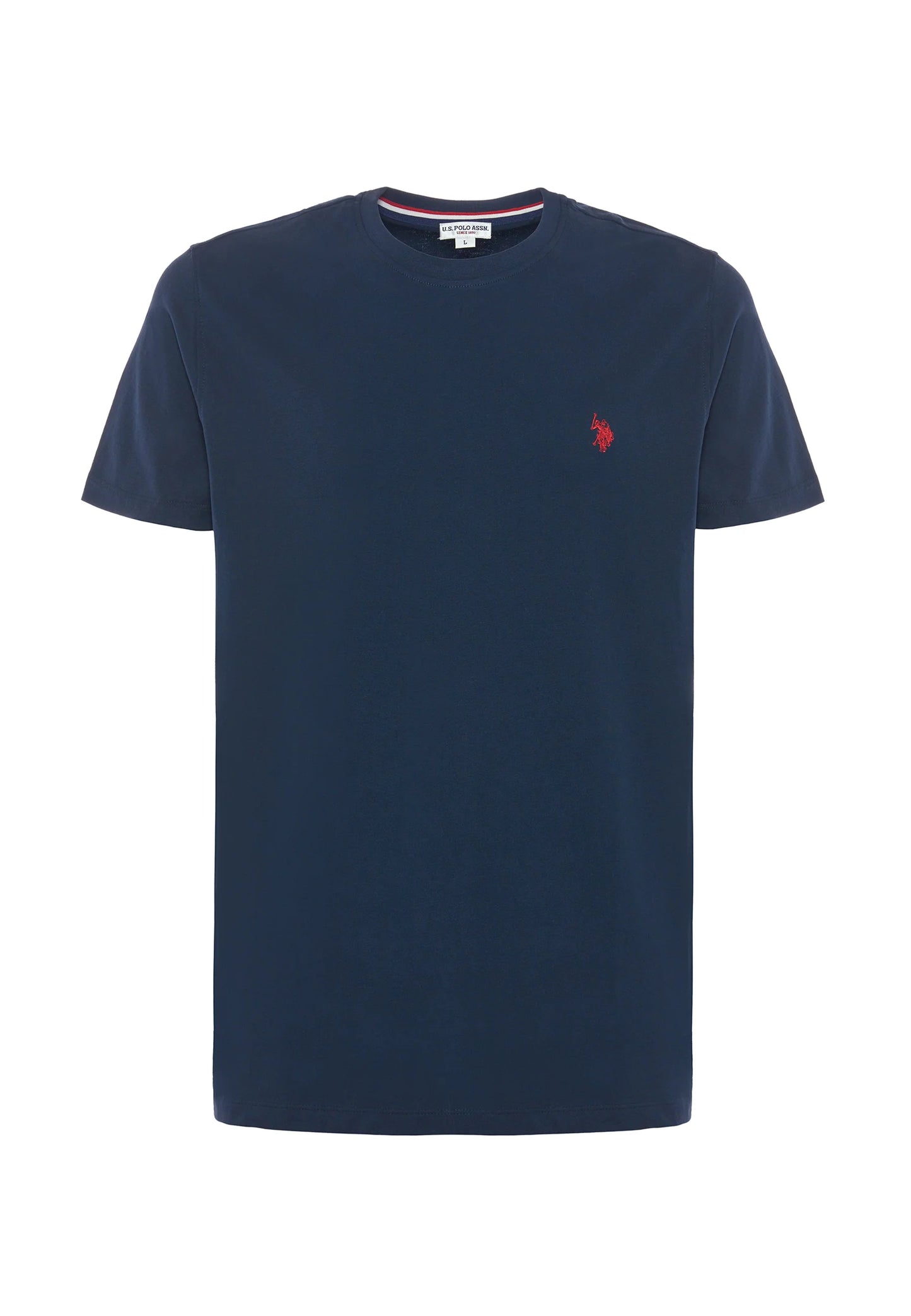T-SHIRT UOMO US POLO ASSN MANICHE CORTE IN COTONE BLU