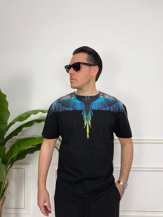 MARCELO BURLON T-SHIRT MEZZA MANICA COUNTY OF MILAN NERO