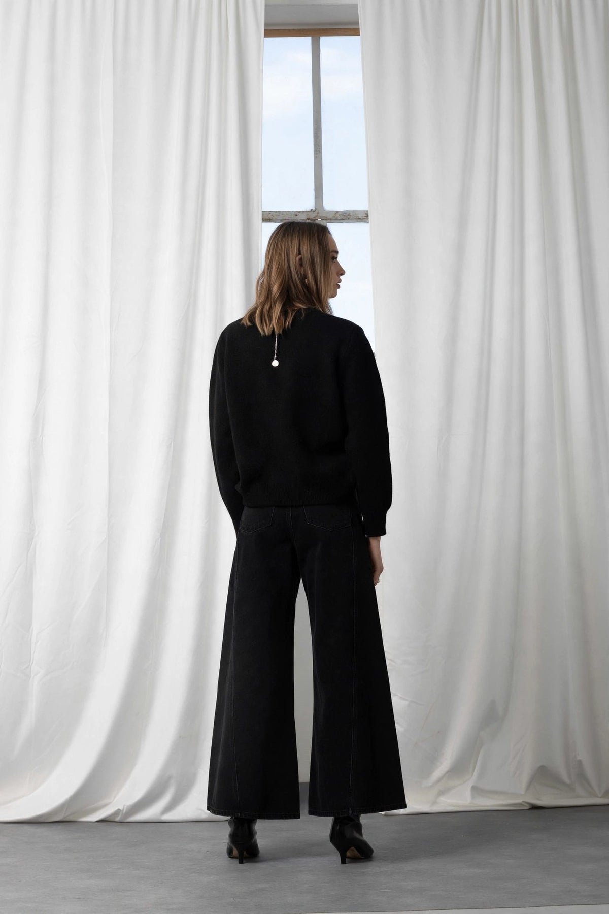 AN AIM DENIM PALAZZO J0035