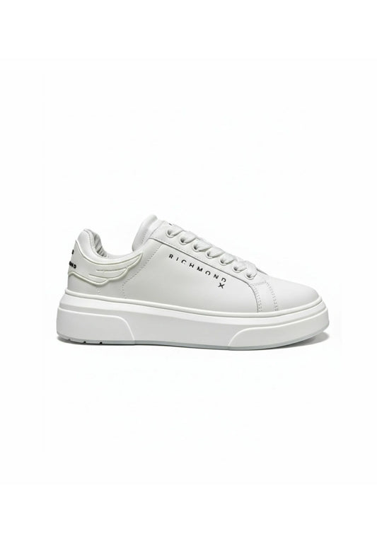 RICHMOND SCARPE SNEAKERS UOMO IN PELLE TOTAL WHITE BIANCO