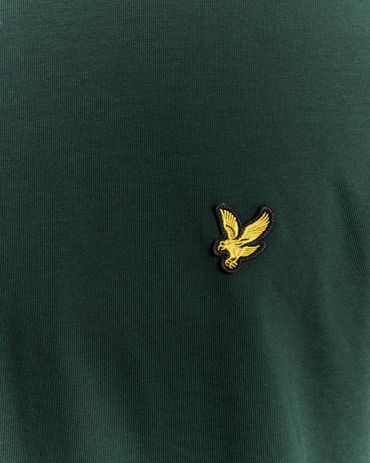 T-SHIRT LYLE & SCOTT MEZZA MANICA GIROCOLLO COTONE BASIC VERDE SCURO