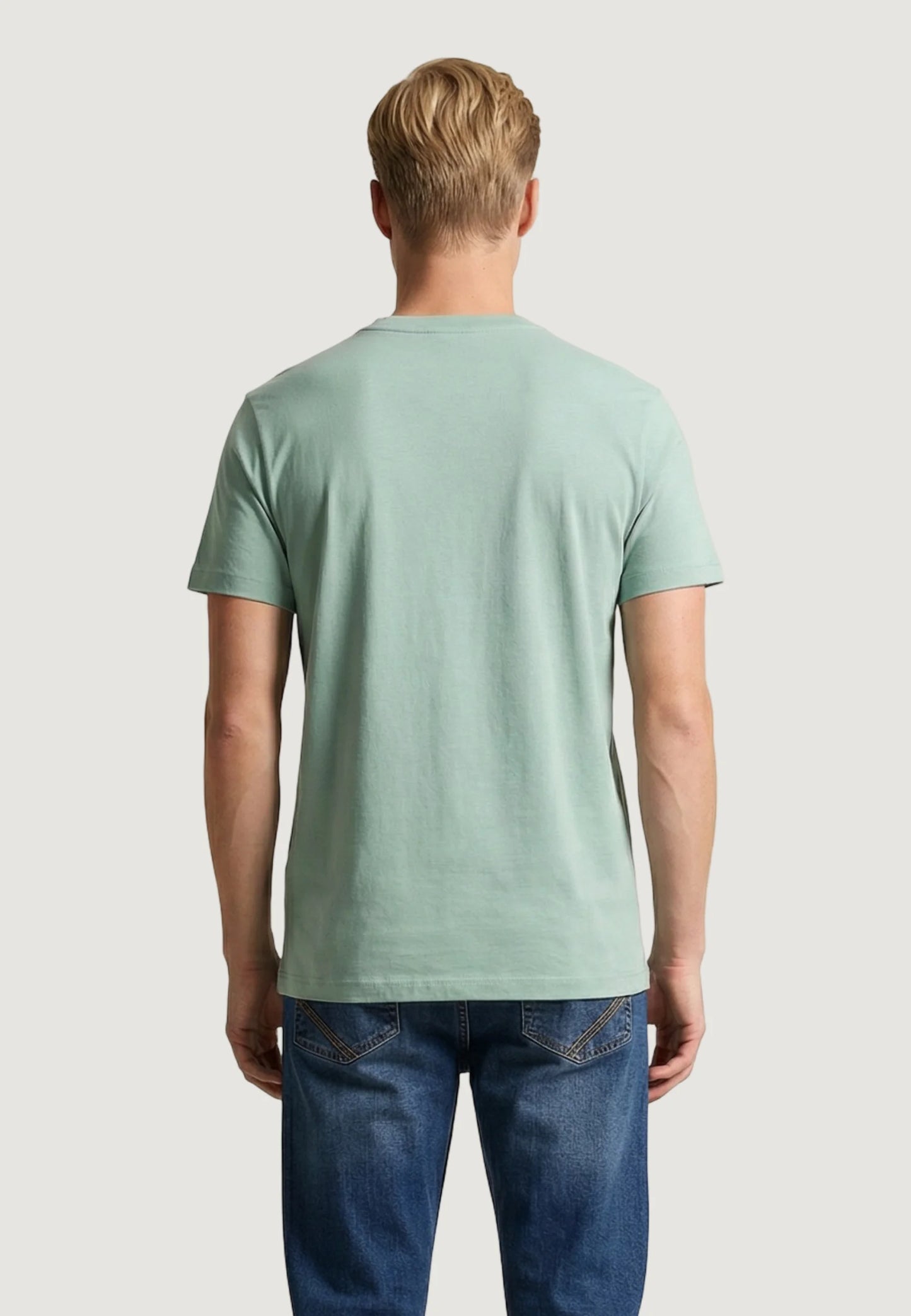 T-SHIRT UOMO US POLO ASSN MANICHE CORTE IN COTONE VERDE