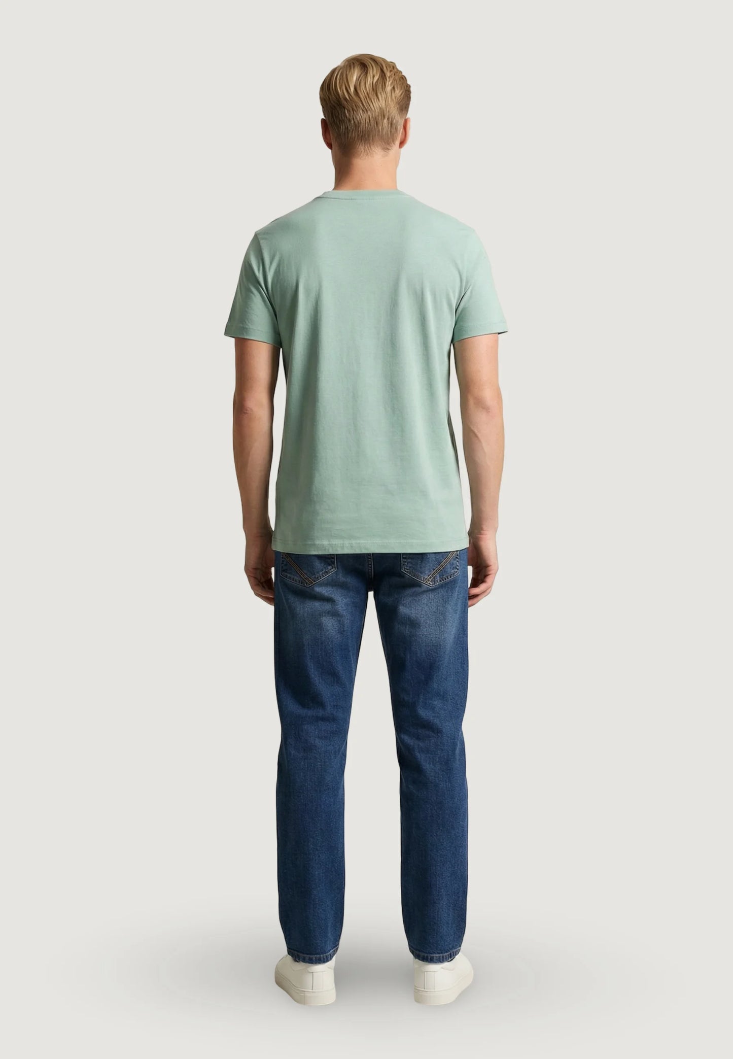 T-SHIRT UOMO US POLO ASSN MANICHE CORTE IN COTONE VERDE