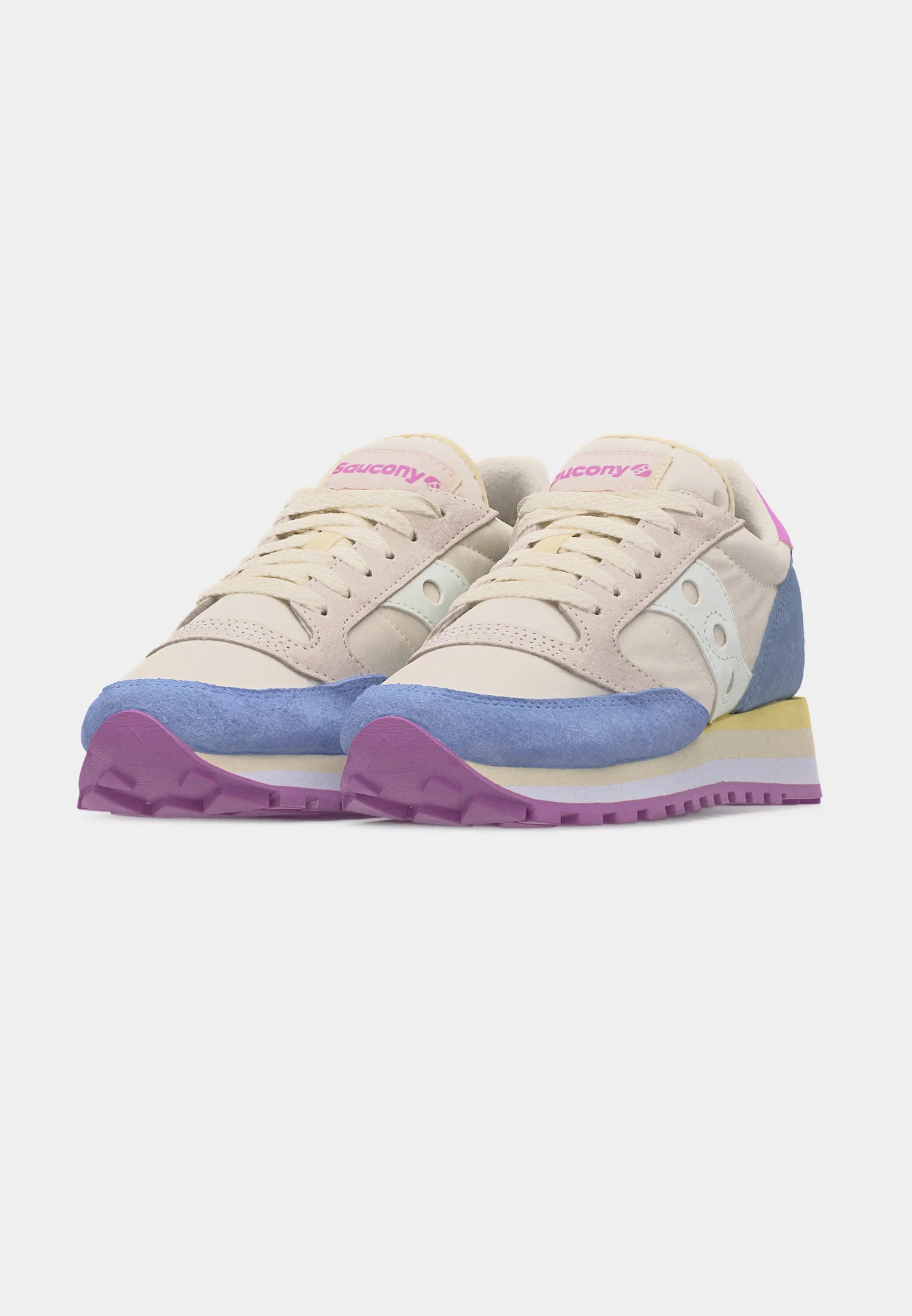 SCARPE SAUCONY JAZZ TRIPLE DONNA S60530-62 AZZURRO BIANCO ROSA