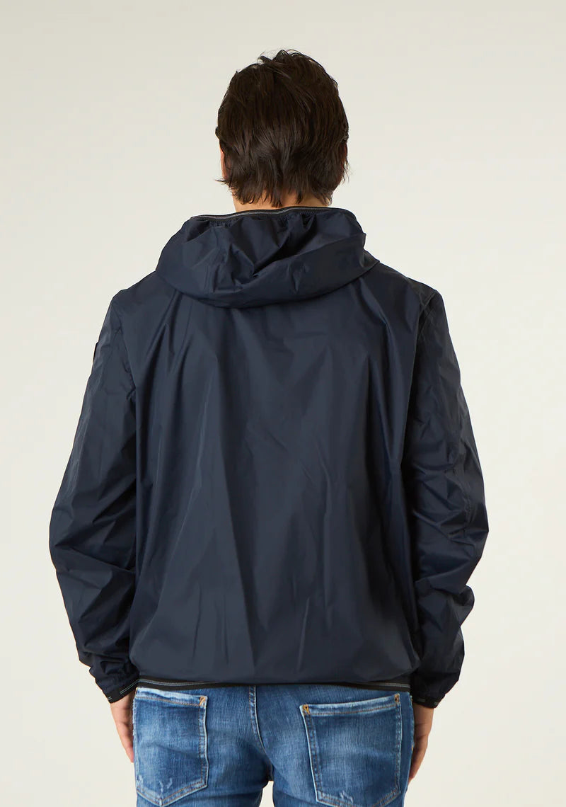 BLAUER GIACCA A VENTO STAMPATA DODGE 26SBLUC11021-007111 BLU 888