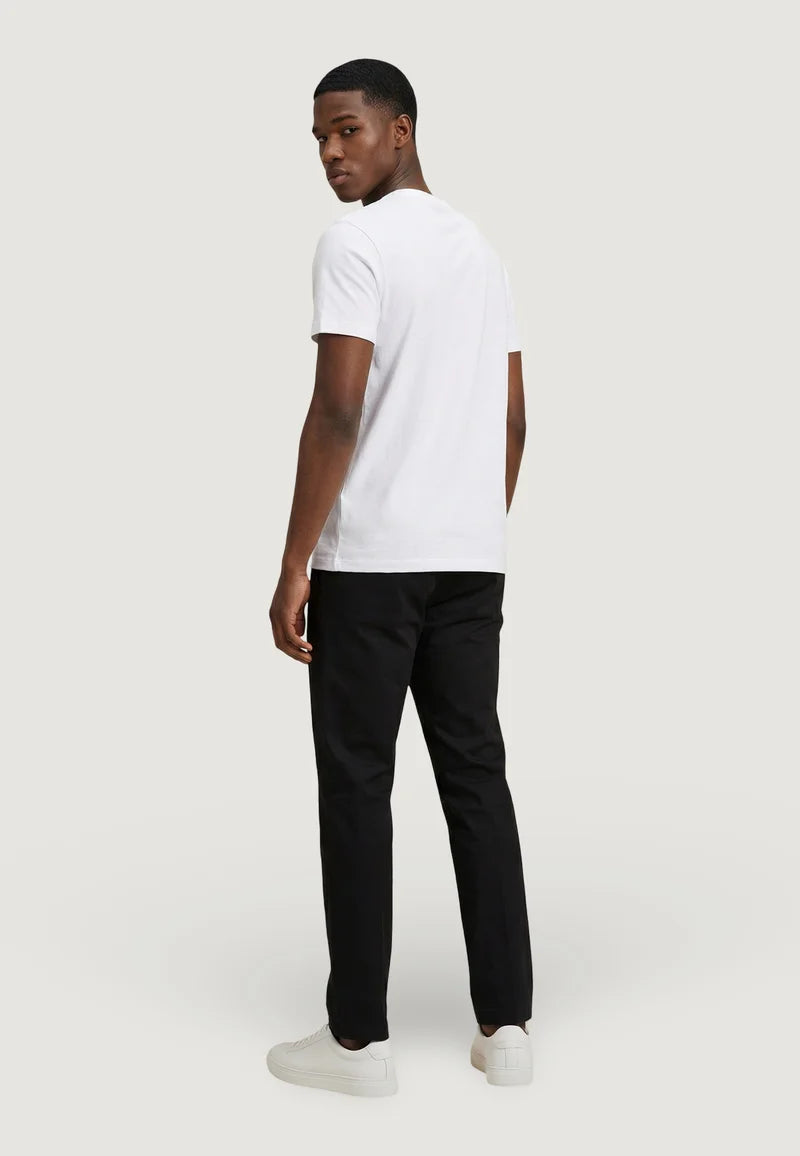 T-SHIRT UOMO US POLO ASSN MANICHE CORTE IN COTONE BIANCO