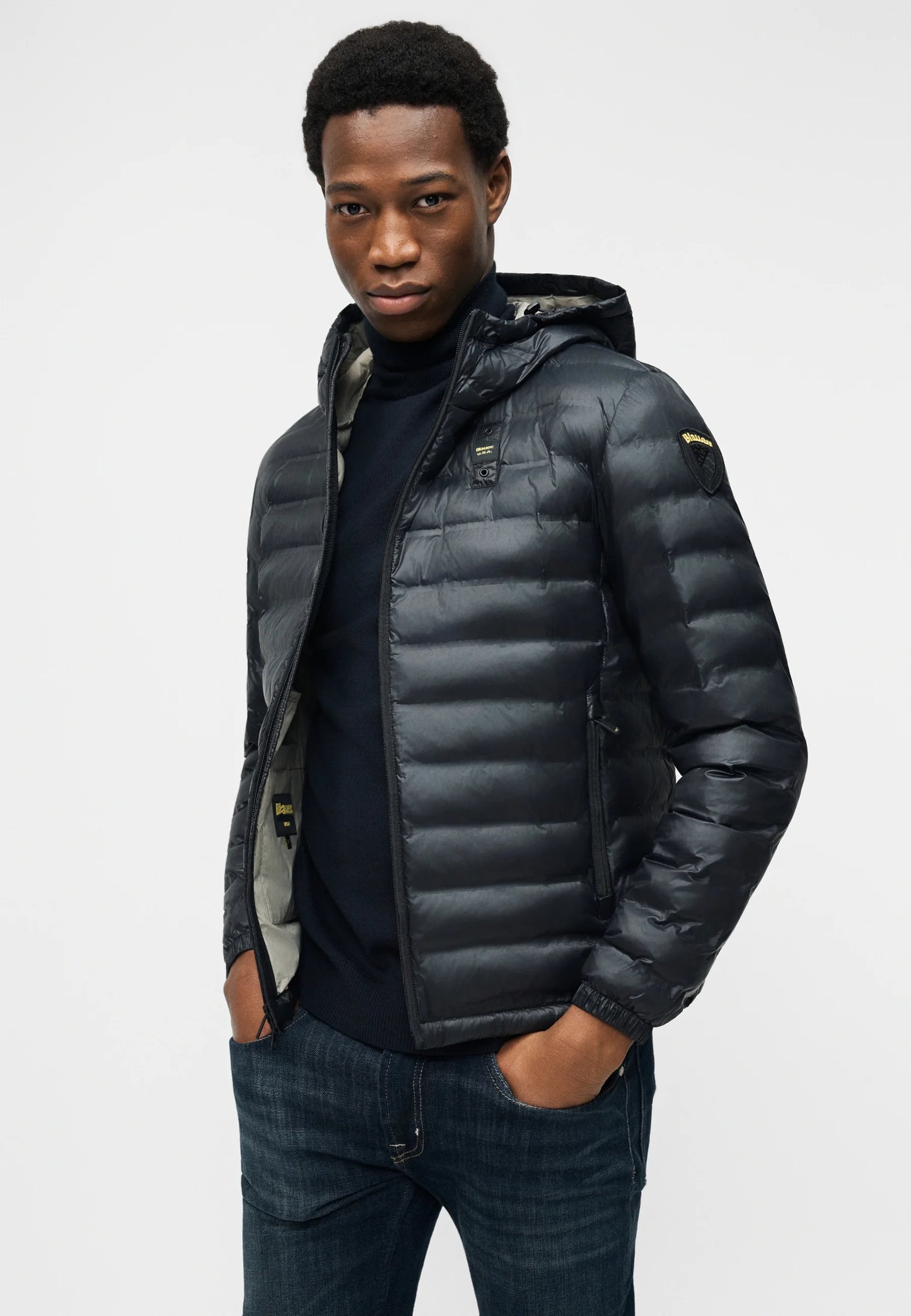 BLAUER PIUMINO CHARLES 100 GR 26SBLUC02179-007104 NERO 999