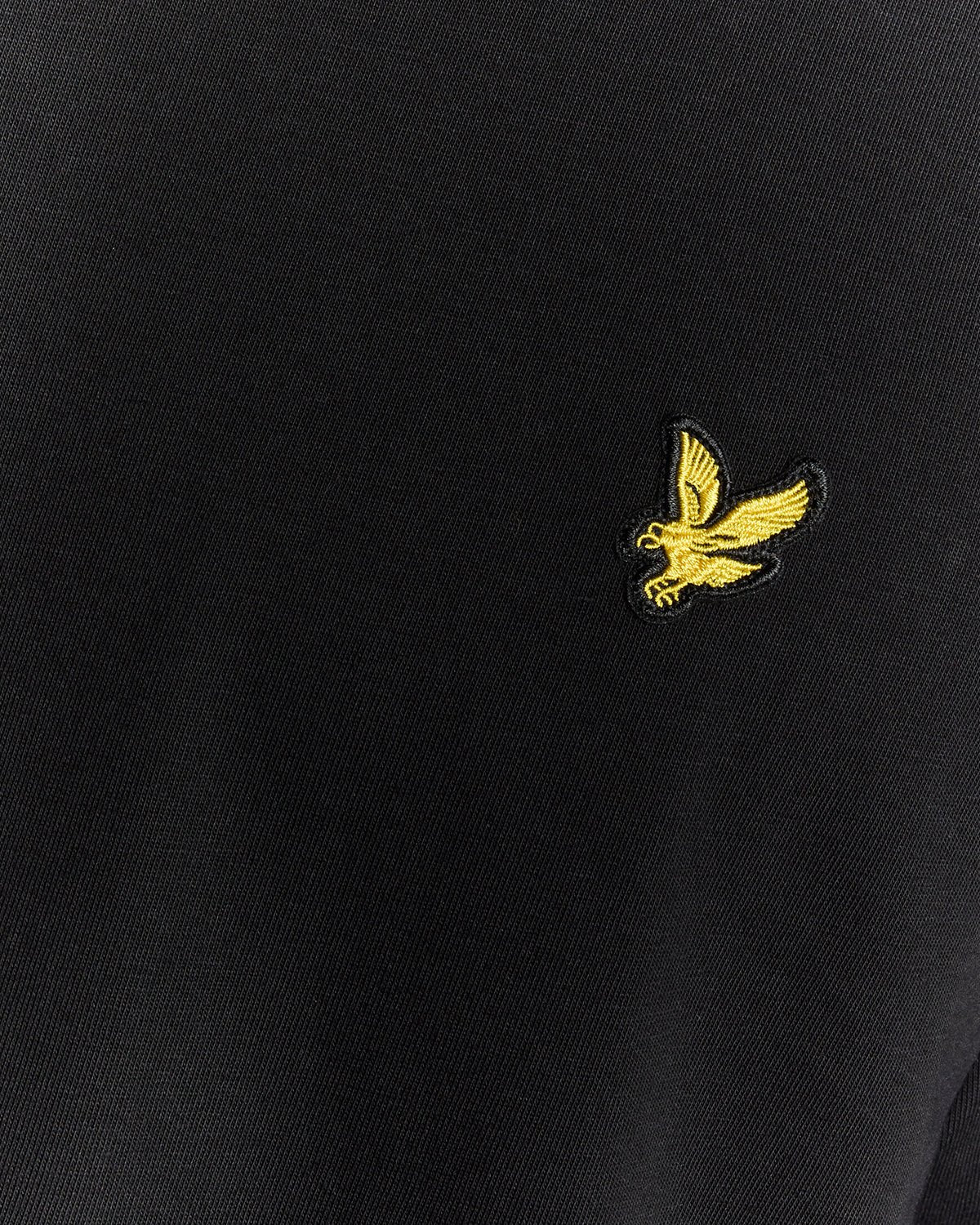 T-SHIRT LYLE & SCOTT MEZZA MANICA GIROCOLLO COTONE BASIC NERO