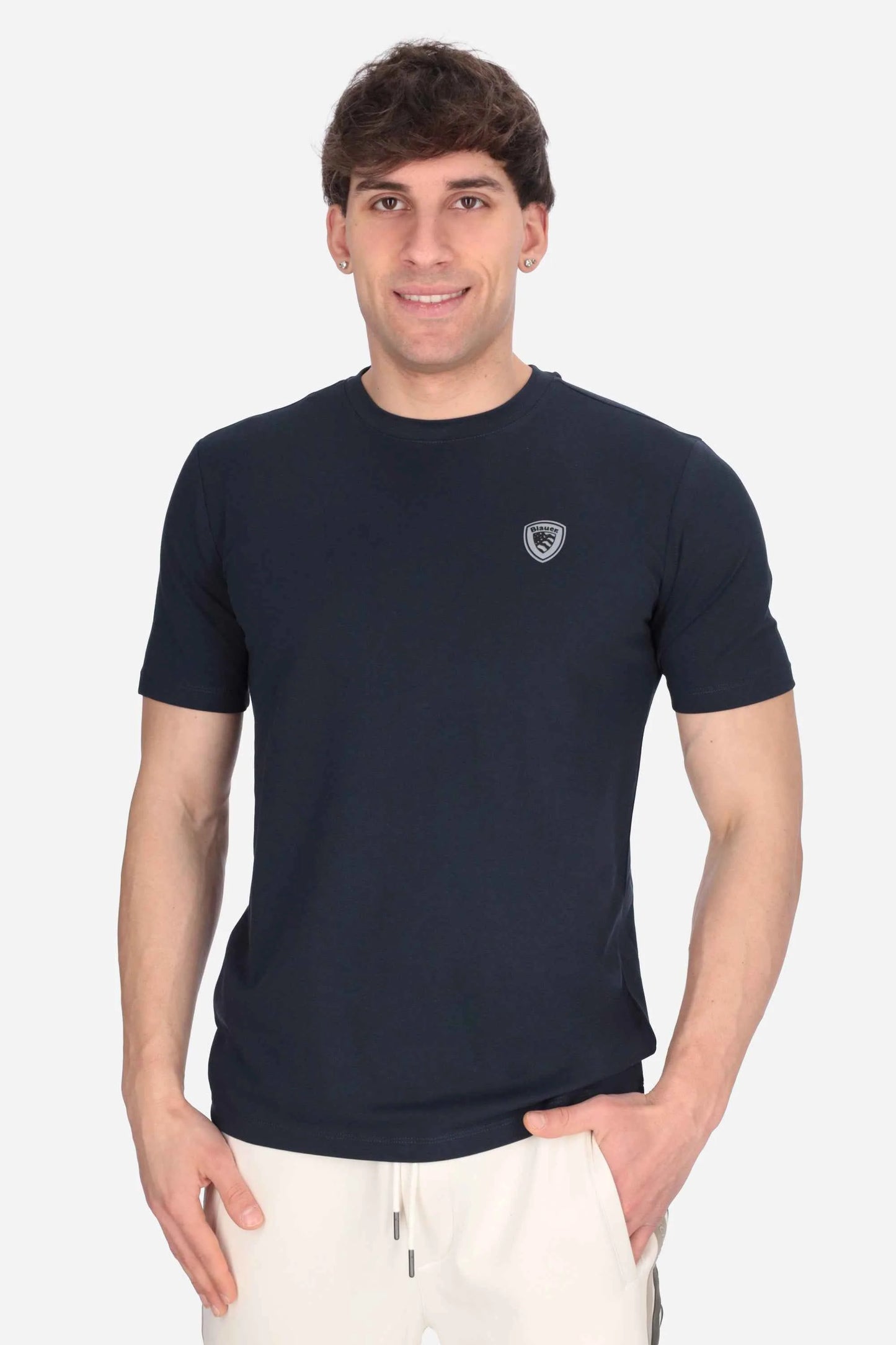 BLAUER T-SHIRT JAN 26SBLUH02065 006526 MEZZA MANICA BLU 888