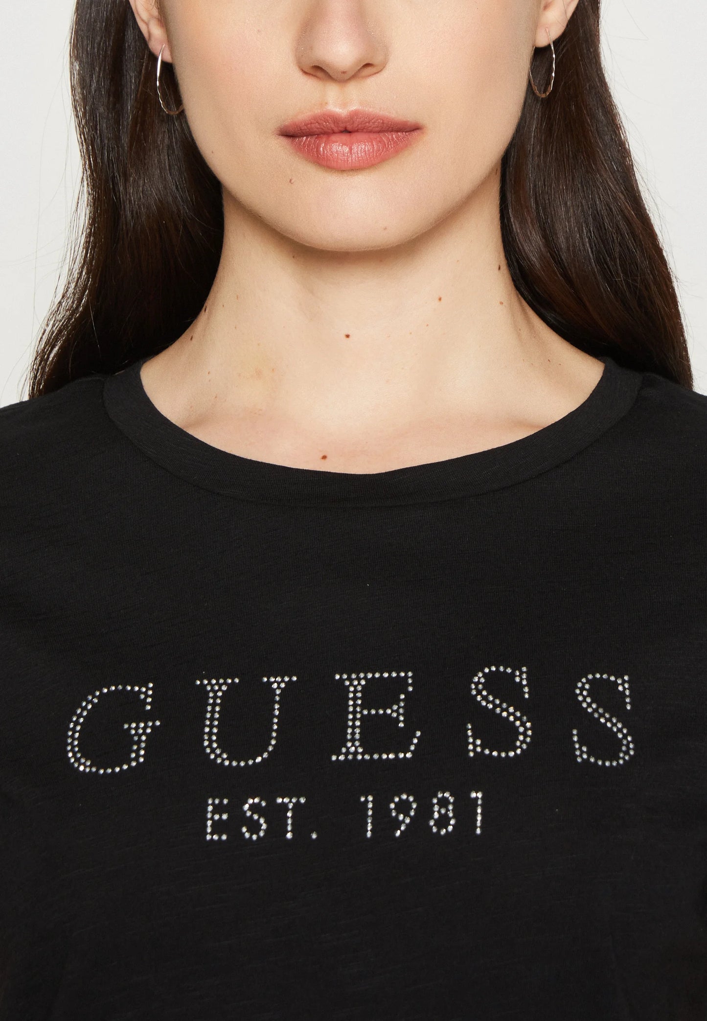 T-SHIRT GUESS DONNA 1981 CRYSTAL EASY TEE