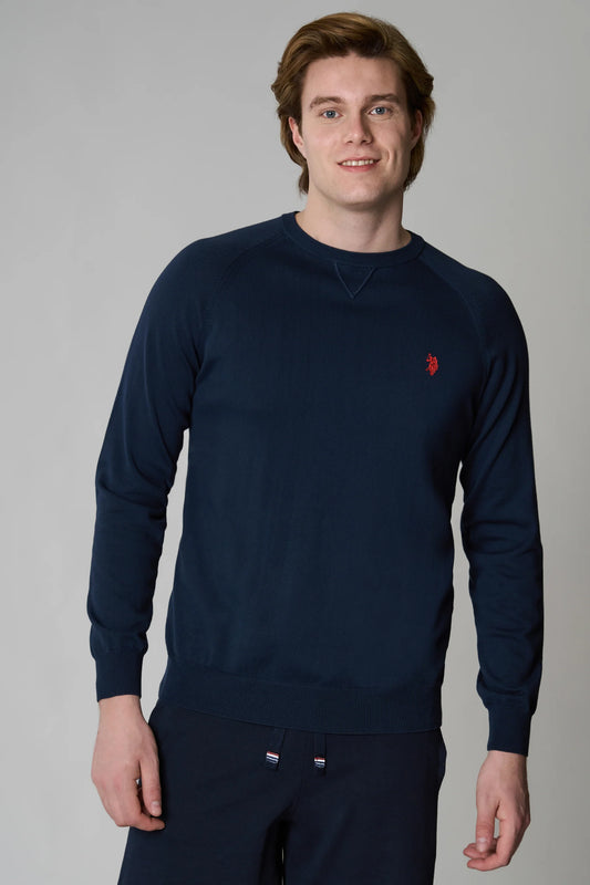 FELPA US POLO ASSN GIROCOLLO IN COTONE