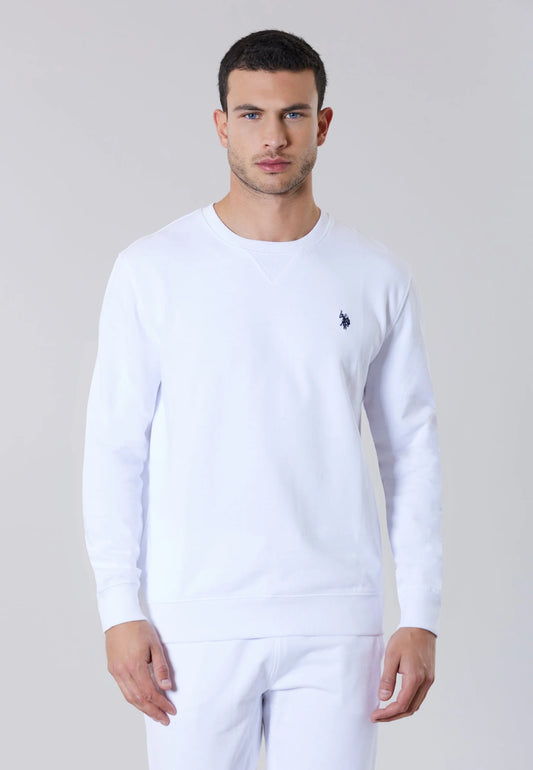 FELPA US POLO ASSN GIROCOLLO IN COTONE