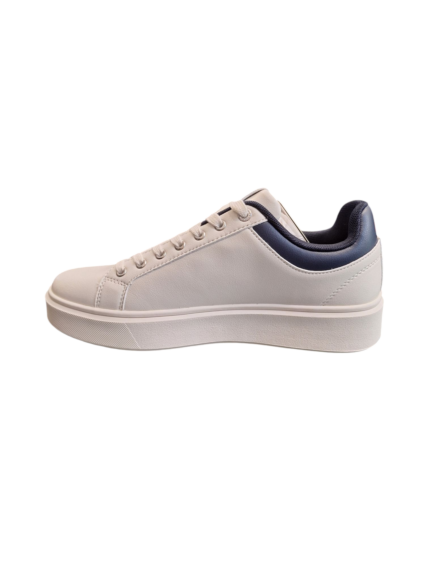 SCARPE UOMO AERONAUTICA MILITARE LOW TOP IN SIMIL PELLE BIANCO
