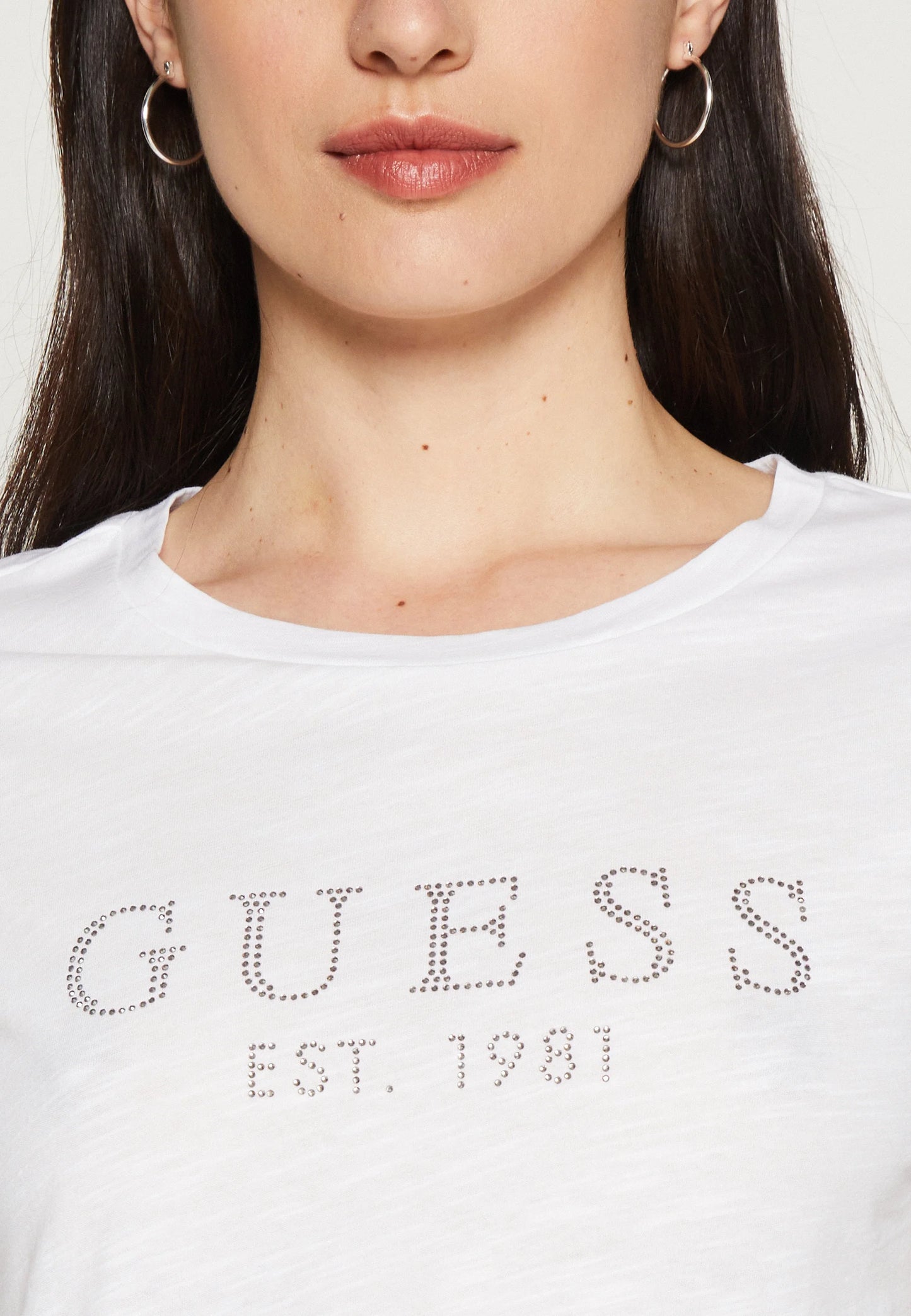 T-SHIRT GUESS DONNA 1981 CRYSTAL EASY TEE