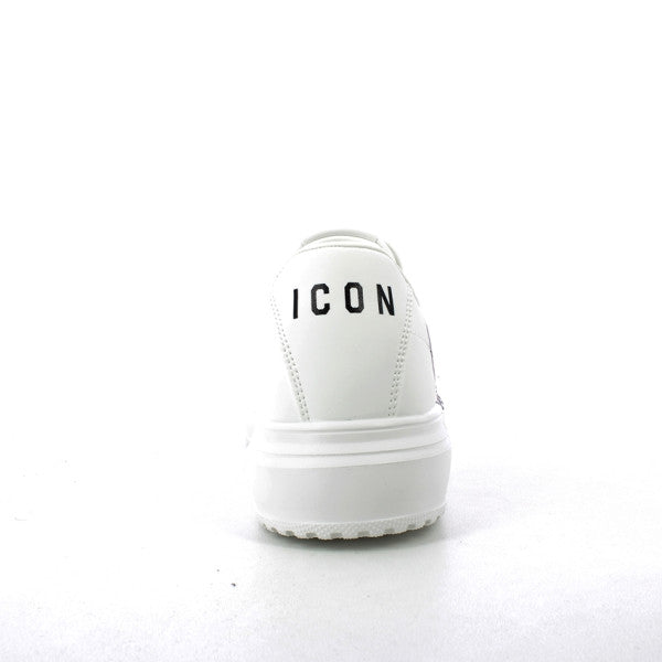 ICON SCARPE UOMO SNEAKERS PLATFORM CON LOGO BIANCO IC05714SU