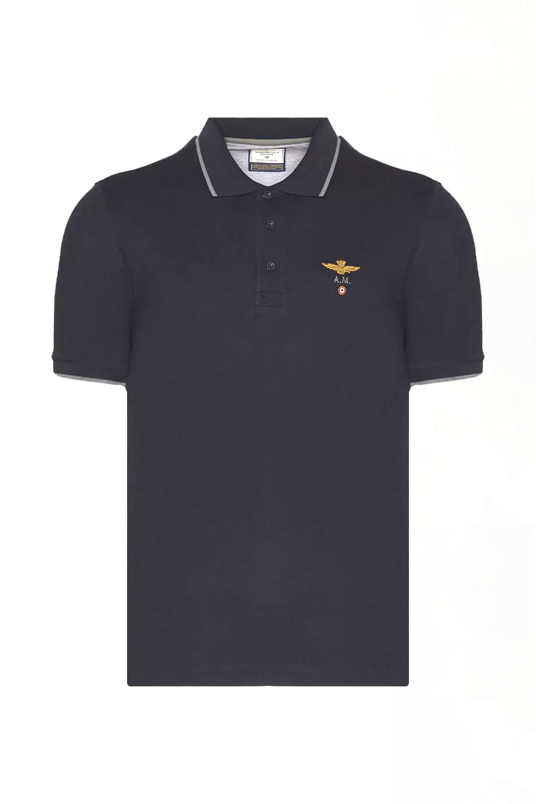 Polo Aeronautica Militare basica in cotone pique'