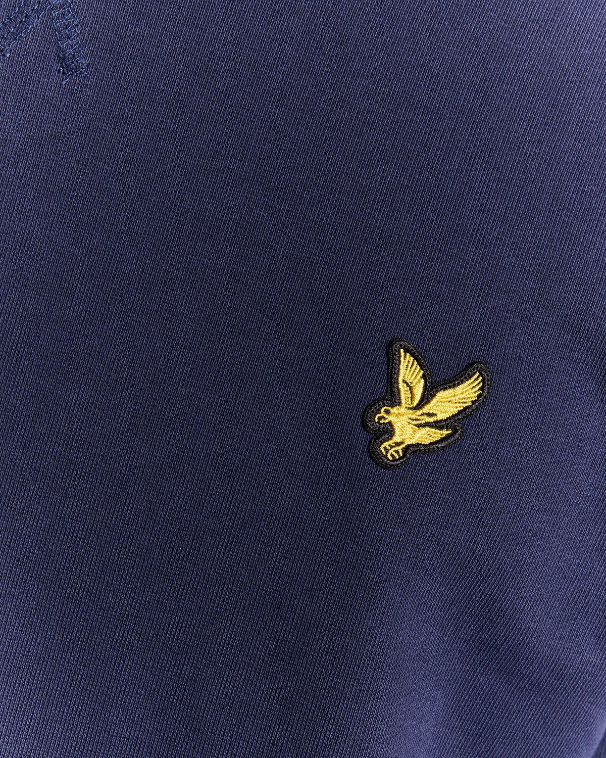 FELPA LYLE & SCOTT UOMO GIROCOLLO COTONE GARZATO BLU