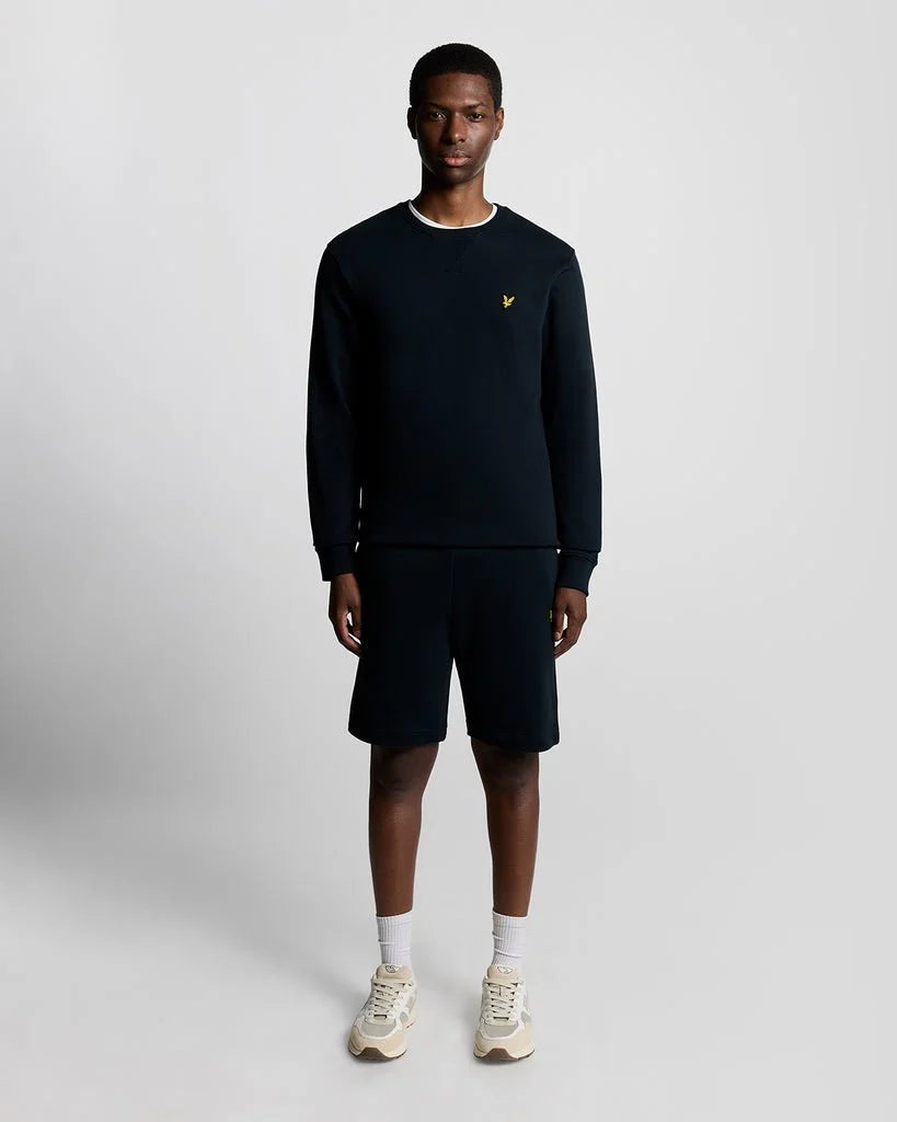 BERMUDA LYLE & SCOTT UOMO PANTALONCINI I FELPA COTONE BLU