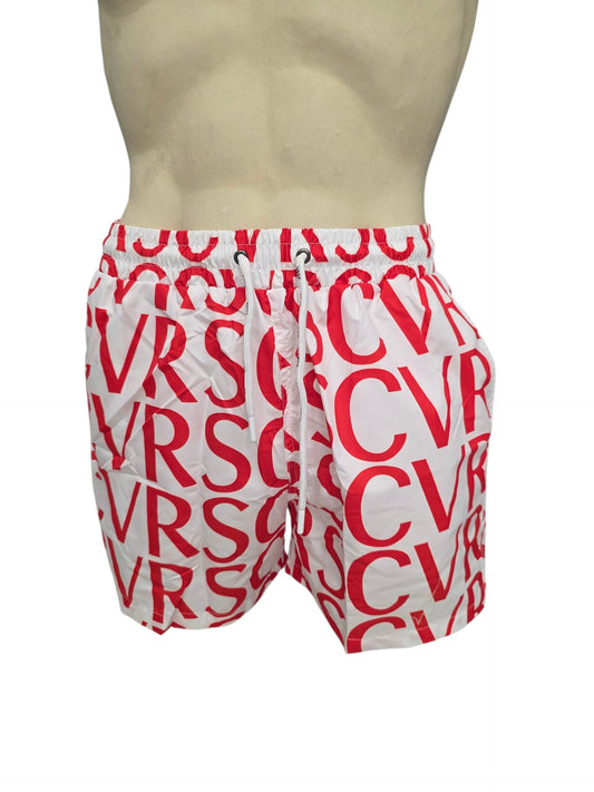 COSTUME VRSC COUTURE UOMO BOXER BIANCO LOGO ROSSO