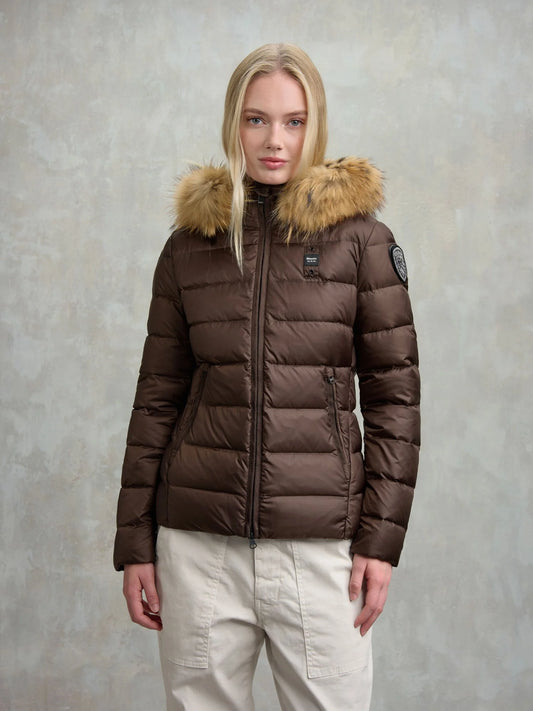 BLAUER PIUMINO A RIGHE ARCADIA 25WBLDC03099-006047 CASTAGNA 365