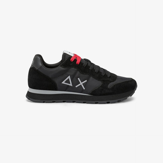 SUN 68 SCARPE Sneaker Tom in nylon e suede nero/nero inchiostro