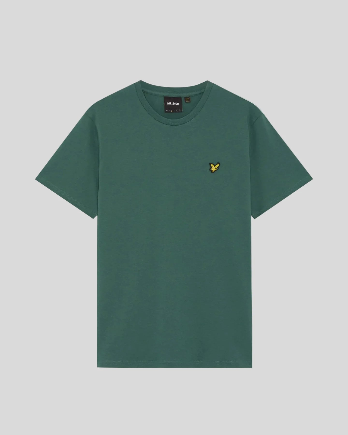 T-SHIRT LYLE & SCOTT MEZZA MANICA GIROCOLLO COTONE BASIC VERDE SCURO