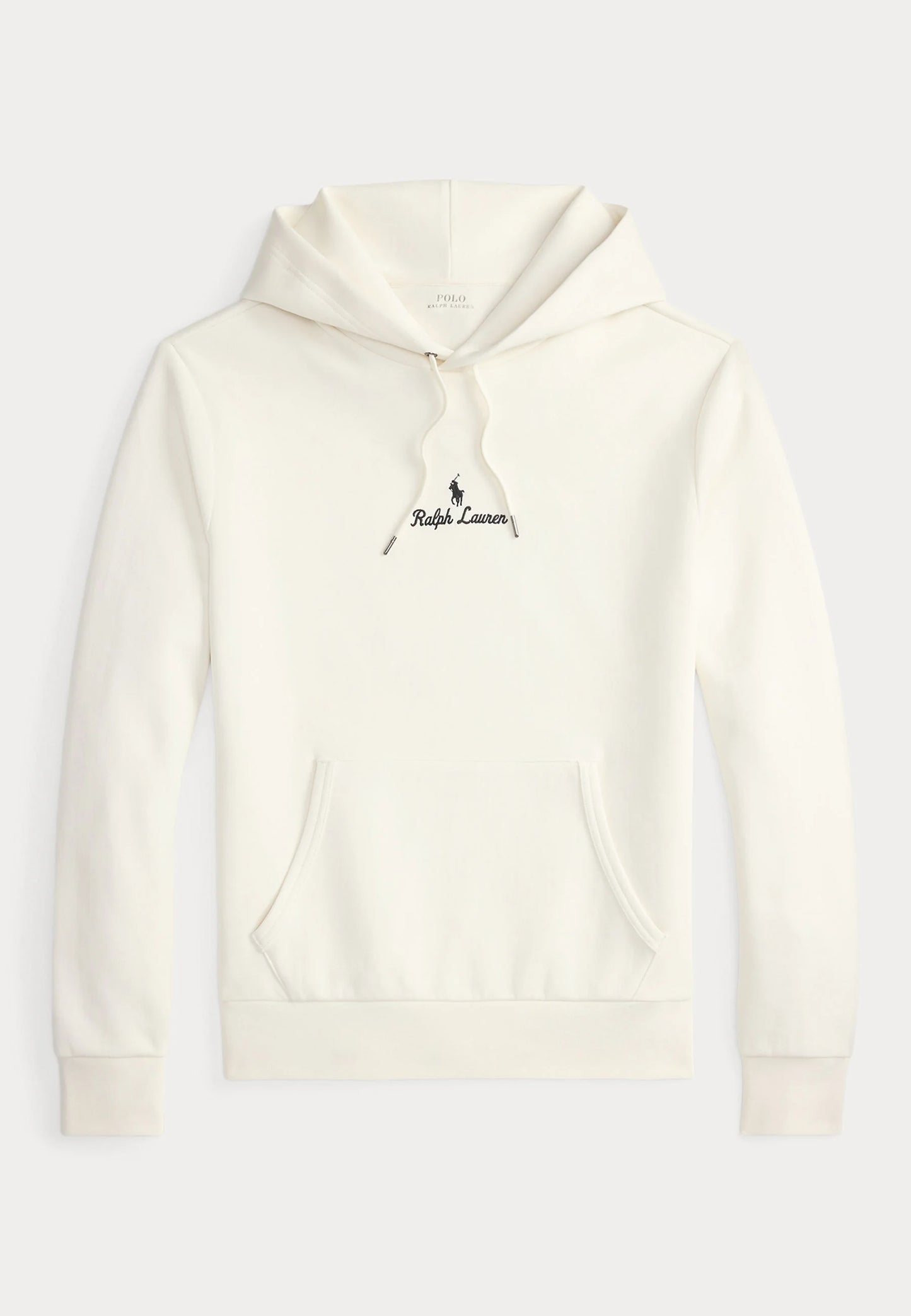 FELPA RALPH LAUREN CON CAPPUCCIO A MAGLIA DOPPIA BIANCO