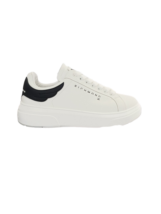 RICHMOND SCARPE SNEAKERS UOMO IN PELLE LOGO JOHN RICHMOND BIANCO