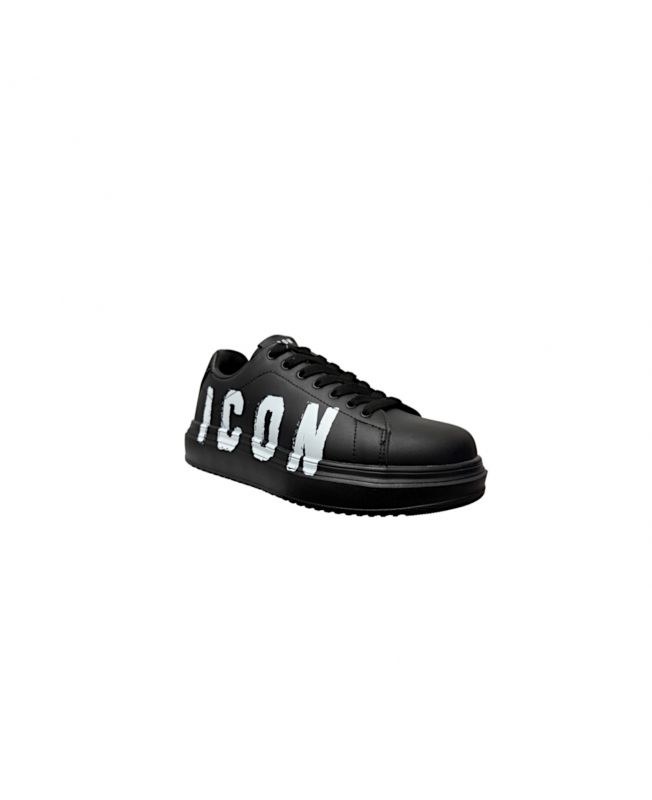 ICON SCARPE UOMO SNEAKERS PLATFORM CON LOGO NERO IC05714SU